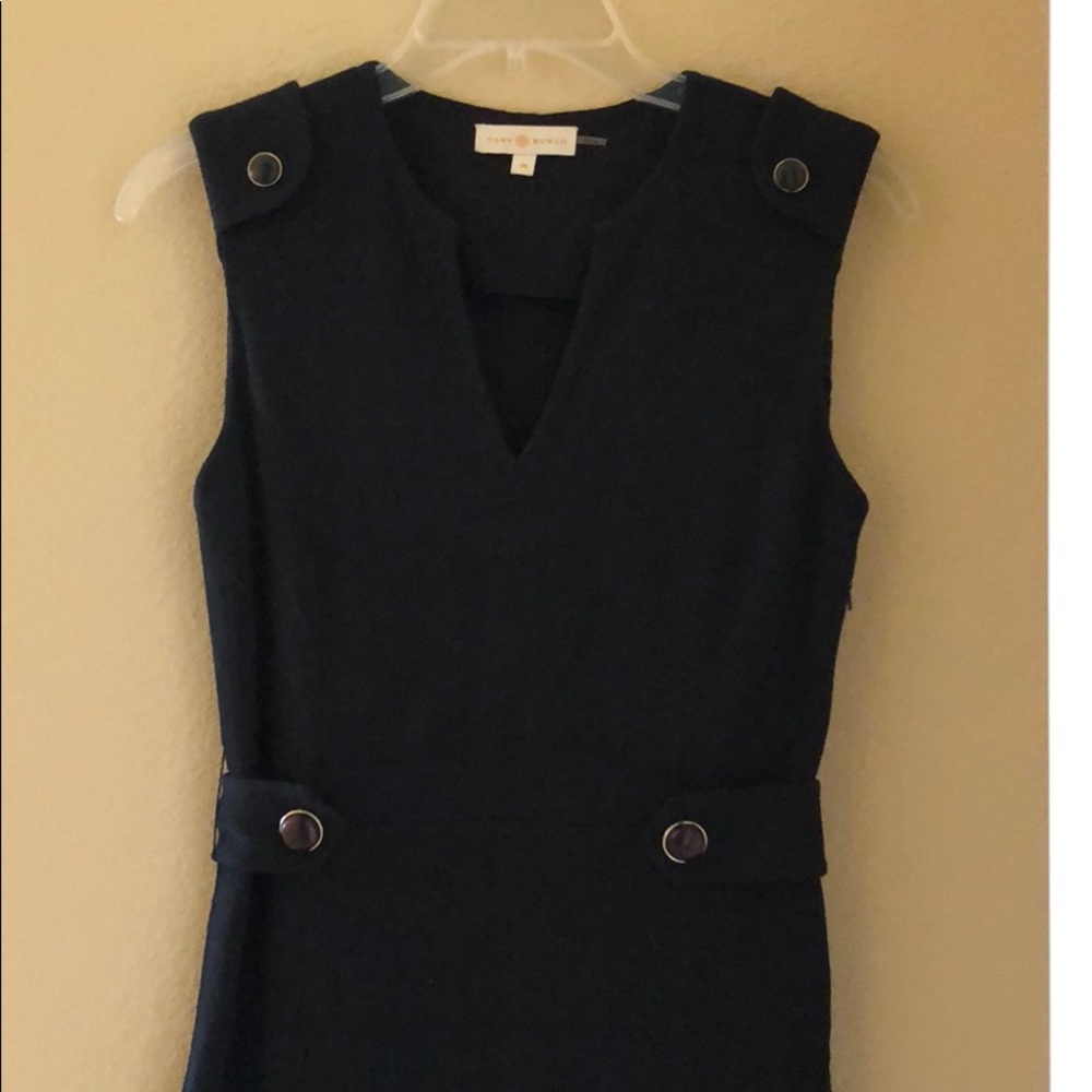 Tory Burch dark Navy wool Briana dress